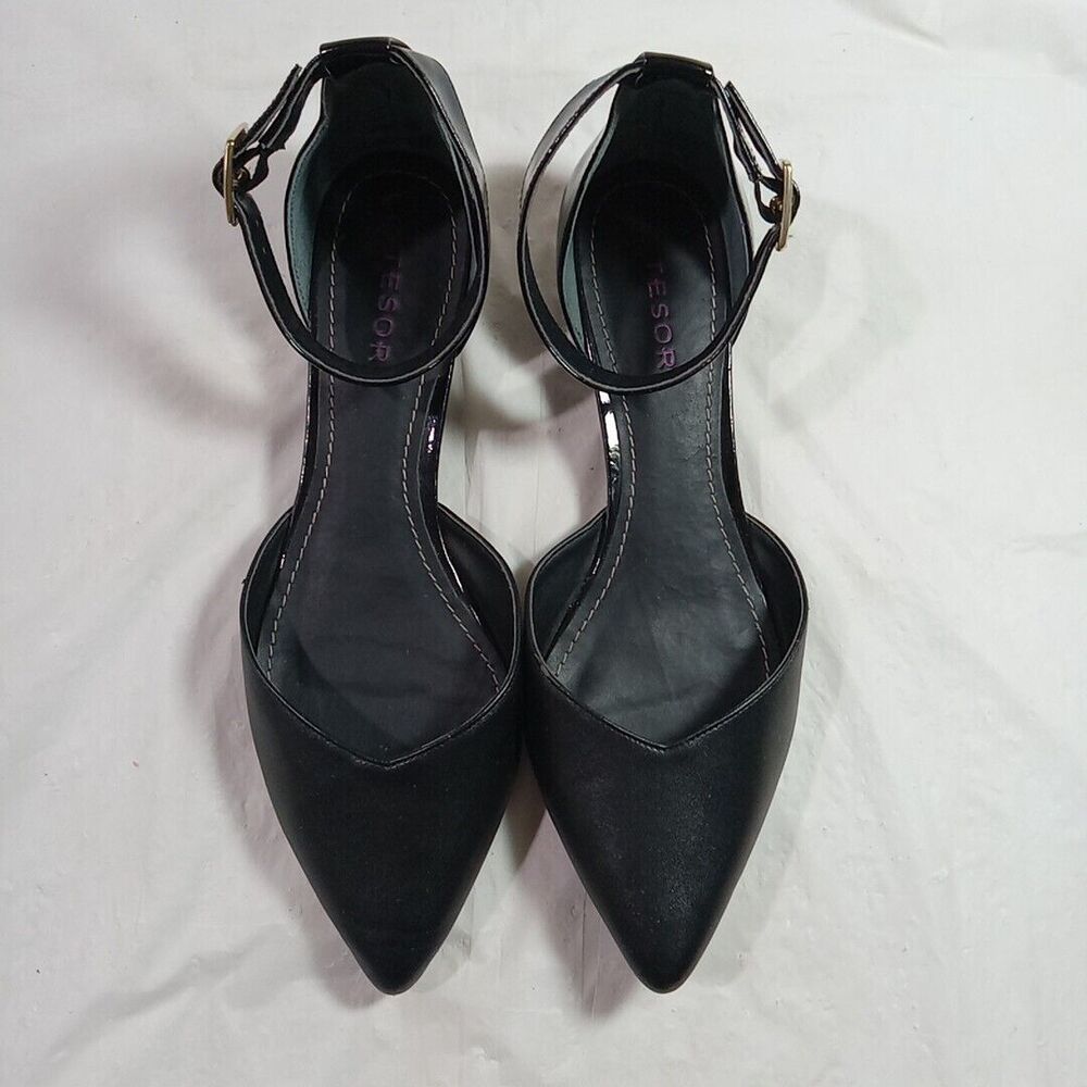 Tesori Wedge Low Heels Women's Size 10M Black
